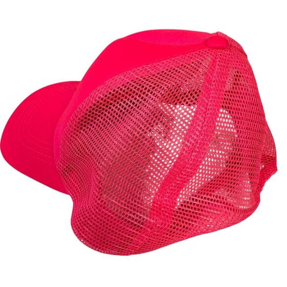 Aloha Beach Hat Mesh Trucker Snapback Cap HI Women Bright Pink Barbiecore Pool - Picture 9 of 12